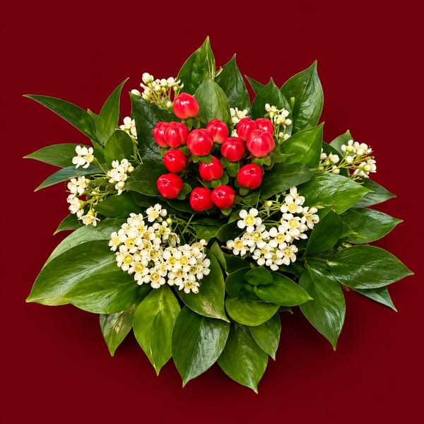 Red berry Holiday Centrepiece