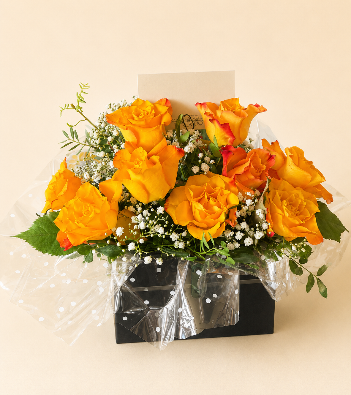 Rustic wildflower bouquet wrapped in kraft paper